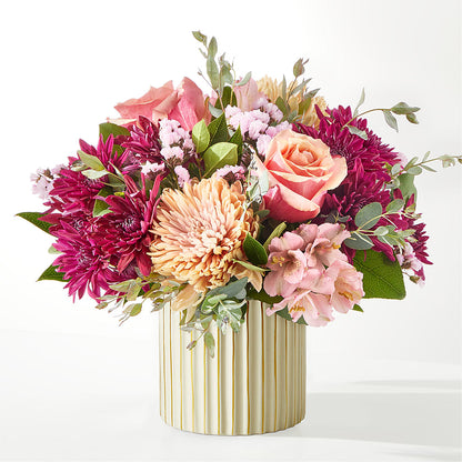 Berry Cobbler Bouquet with Ivory Vase –  Coleman Brothers Flowers Inc, Richmond VA