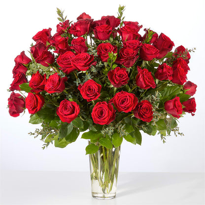 Forever Yours Fifty Stem Red Rose Bouquet –  Coleman Brothers Flowers Inc, Richmond VA