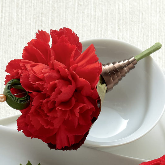 Red Carnation Boutonniere